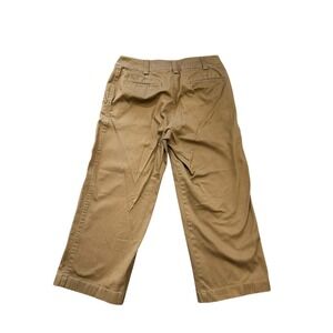 Cropped Wide‎ Leg Pants Casual Khaki Trousers Comfort Career Women's